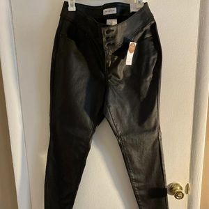 NWT! Lane Bryant Pleather Leggings HW sz 14